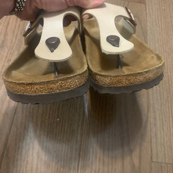 Birkenstock Gizeh cream sandals - size 41 narrow - Picture 2 of 8